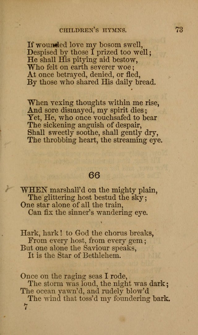 Hymns for First-Day Schools page 73