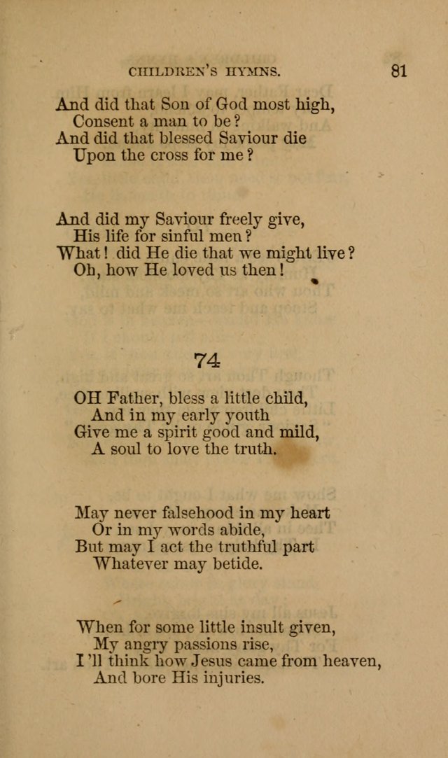 Hymns for First-Day Schools page 81