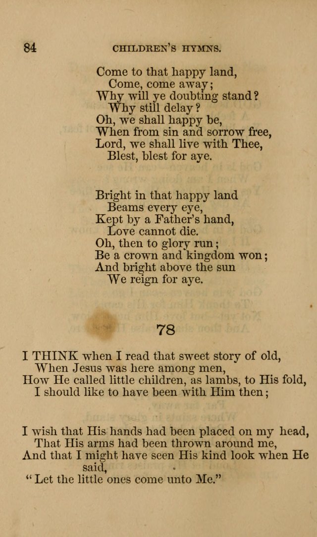 Hymns for First-Day Schools page 84
