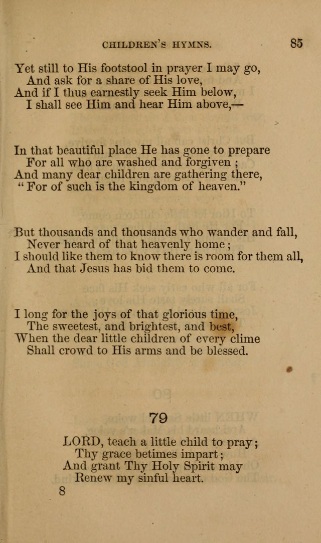 Hymns for First-Day Schools page 85