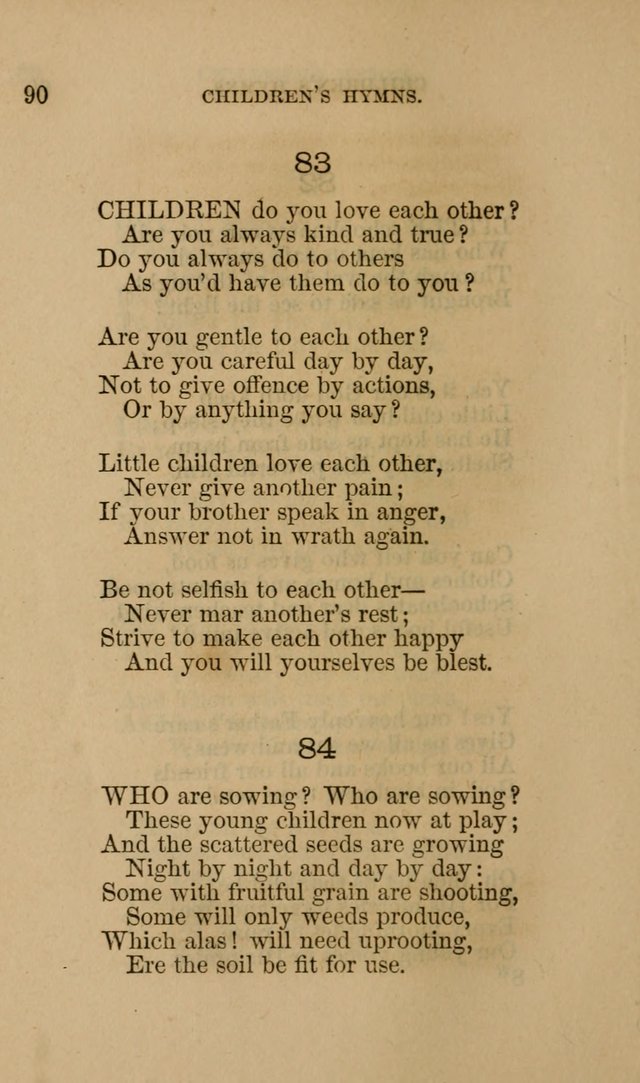 Hymns for First-Day Schools page 90