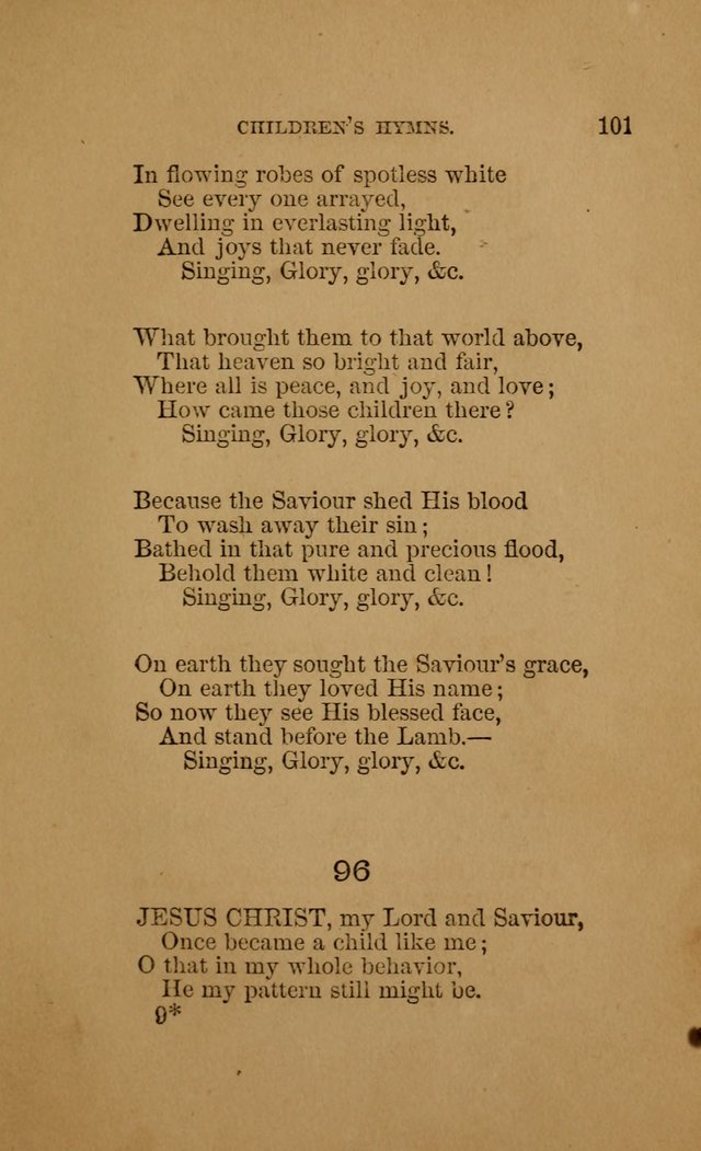 Hymns for First-Day Schools (Rev. and Enl.) page 101