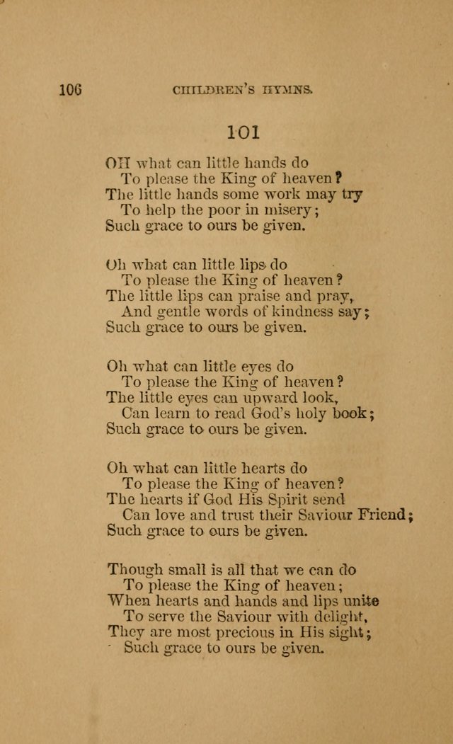Hymns for First-Day Schools (Rev. and Enl.) page 106