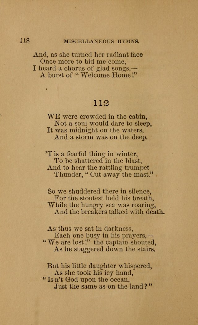Hymns for First-Day Schools (Rev. and Enl.) page 118