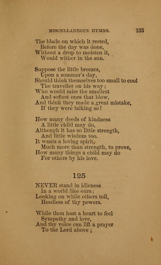Hymns for First-Day Schools (Rev. and Enl.) page 135