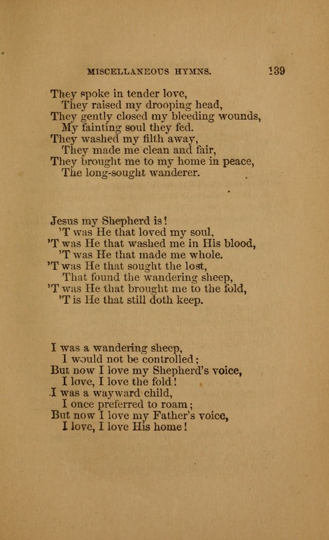 Hymns for First-Day Schools (Rev. and Enl.) page 139