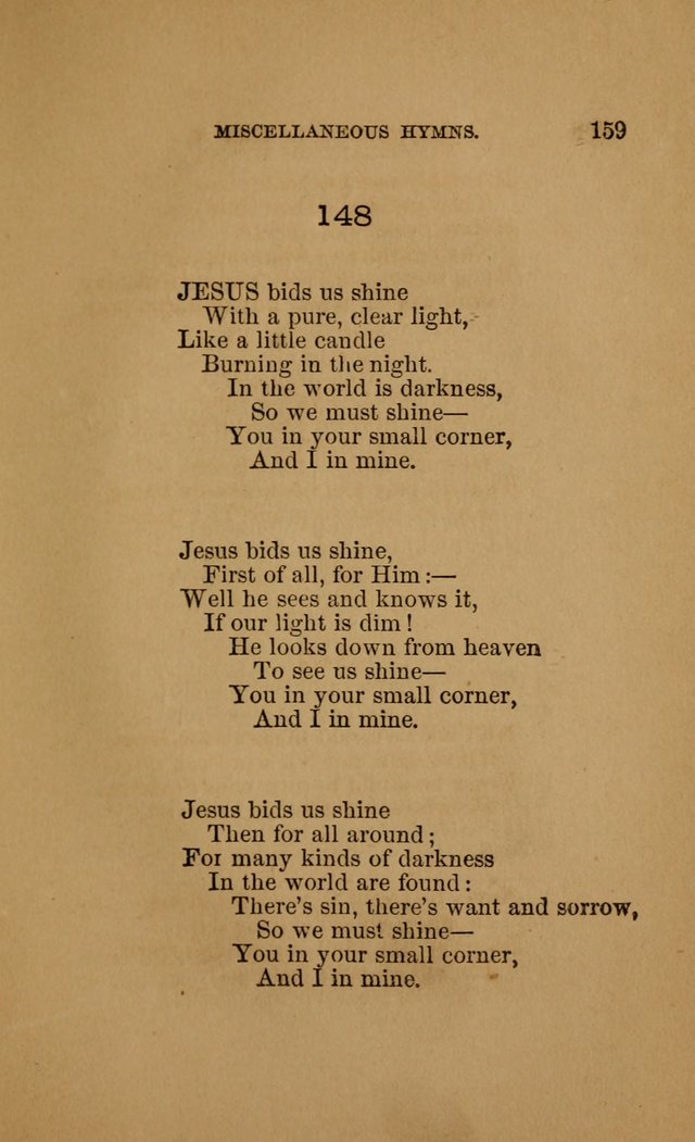 Hymns for First-Day Schools (Rev. and Enl.) page 161