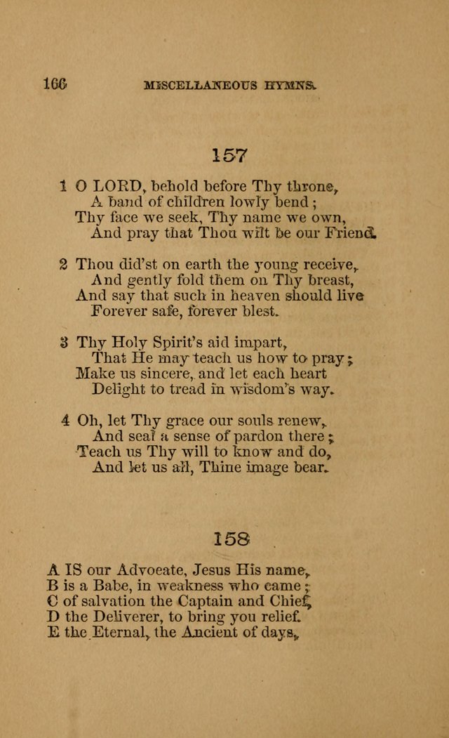 Hymns for First-Day Schools (Rev. and Enl.) page 168