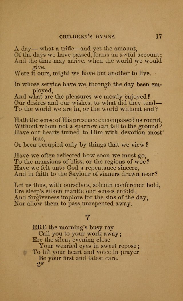 Hymns for First-Day Schools (Rev. and Enl.) page 17
