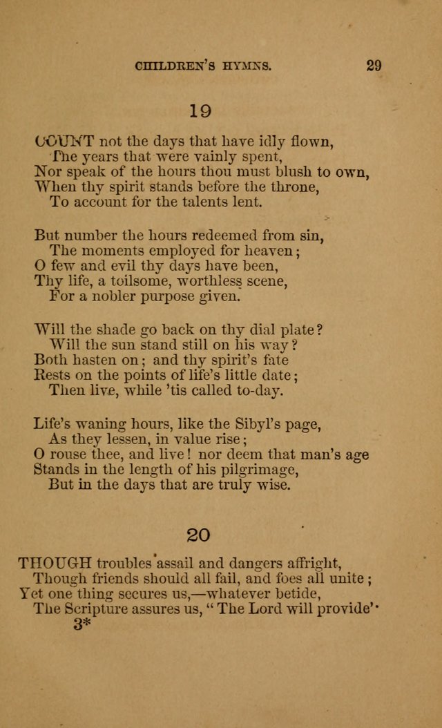 Hymns for First-Day Schools (Rev. and Enl.) page 29