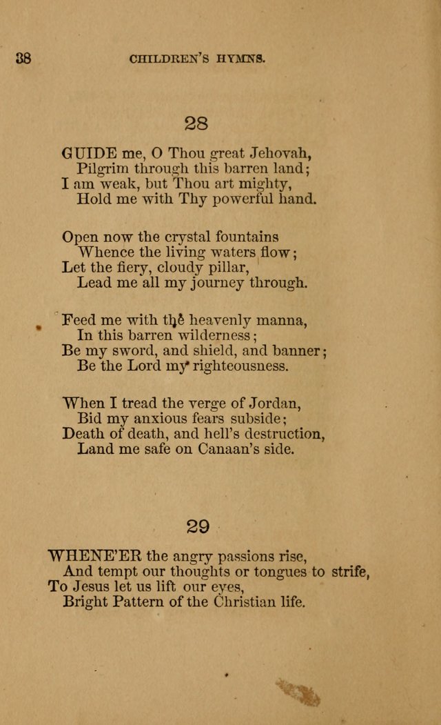 Hymns for First-Day Schools (Rev. and Enl.) page 38