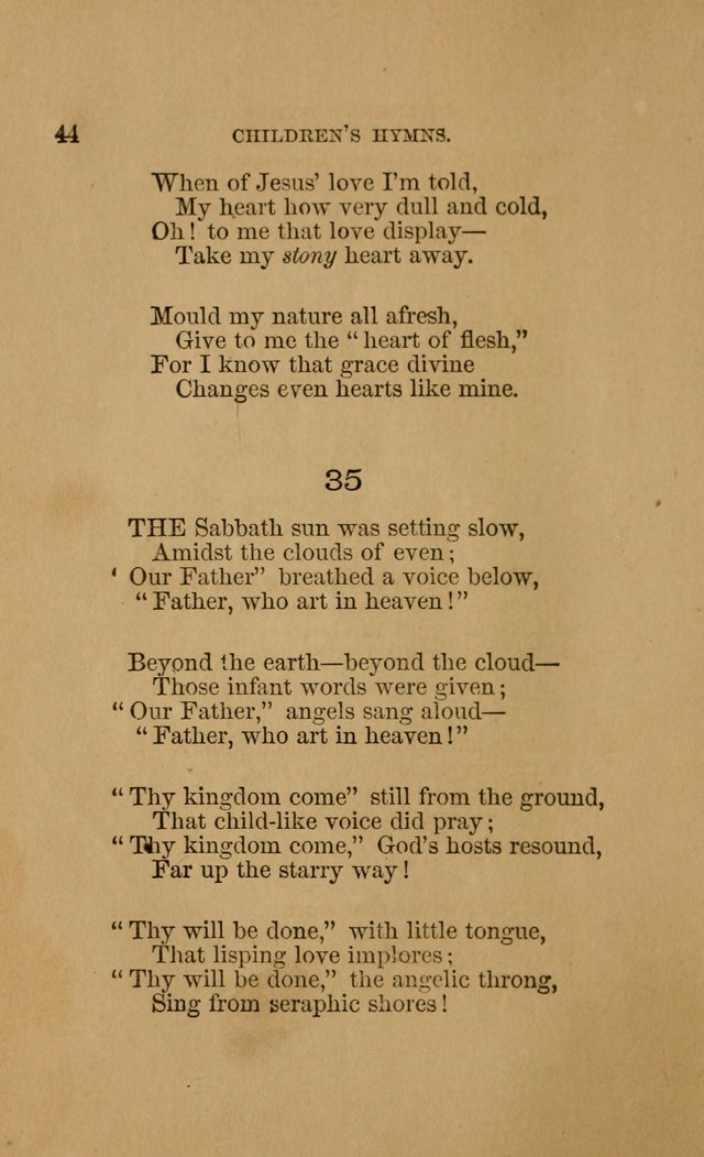 Hymns for First-Day Schools (Rev. and Enl.) page 44