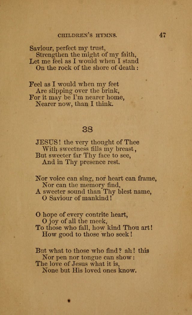 Hymns for First-Day Schools (Rev. and Enl.) page 47