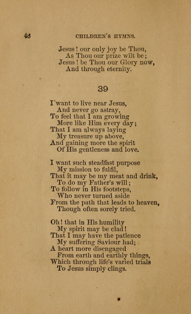 Hymns for First-Day Schools (Rev. and Enl.) page 48