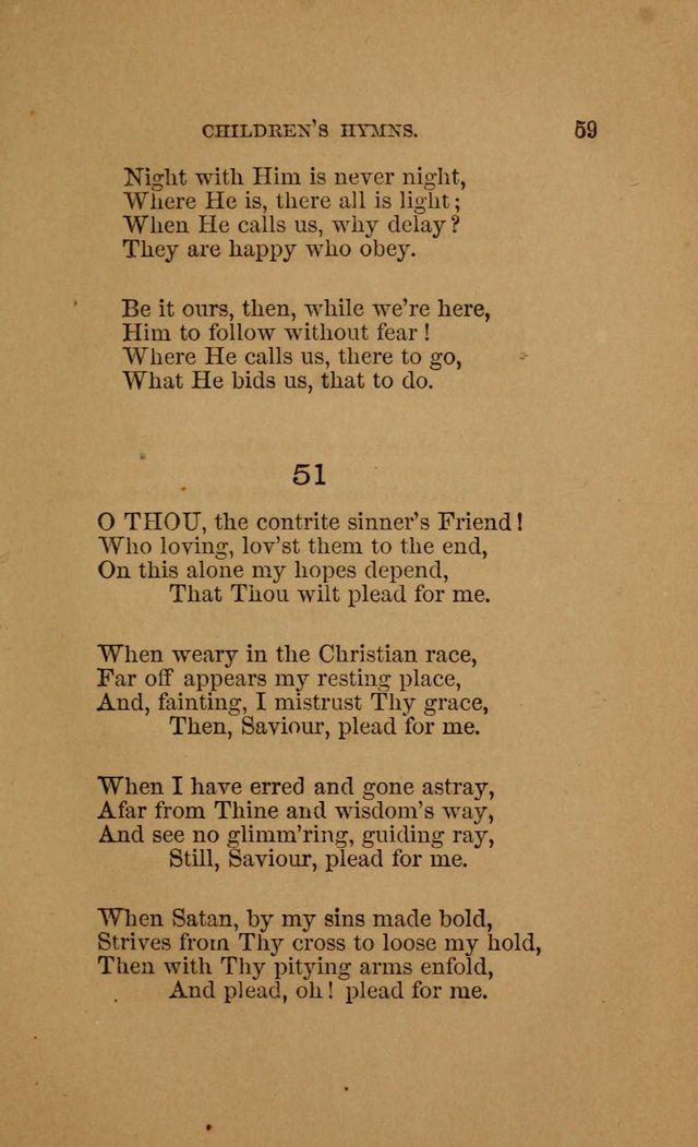 Hymns for First-Day Schools (Rev. and Enl.) page 59