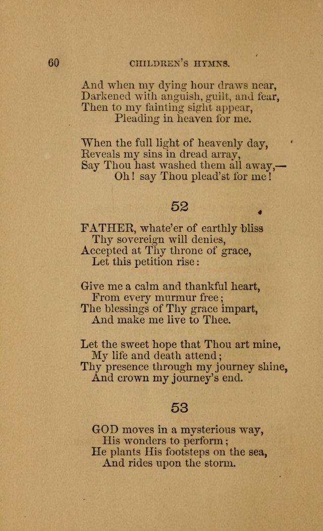 Hymns for First-Day Schools (Rev. and Enl.) page 60