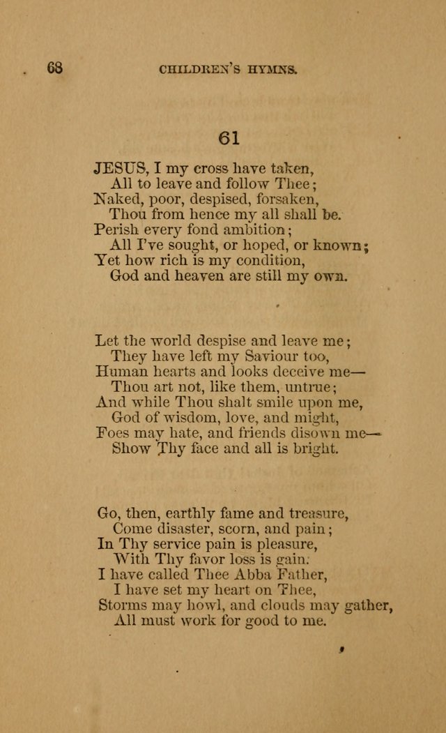 Hymns for First-Day Schools (Rev. and Enl.) page 68