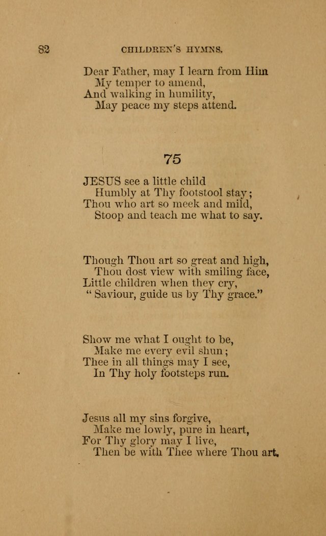 Hymns for First-Day Schools (Rev. and Enl.) page 82