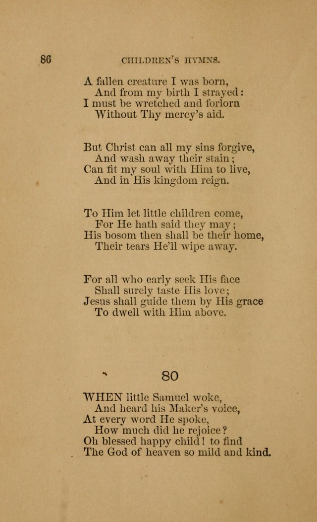 Hymns for First-Day Schools (Rev. and Enl.) page 86