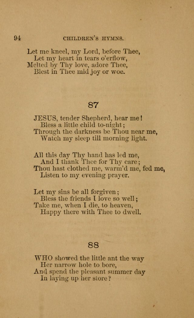 Hymns for First-Day Schools (Rev. and Enl.) page 94