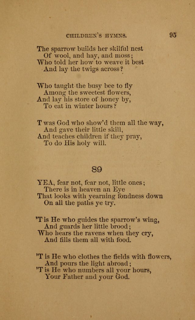 Hymns for First-Day Schools (Rev. and Enl.) page 95