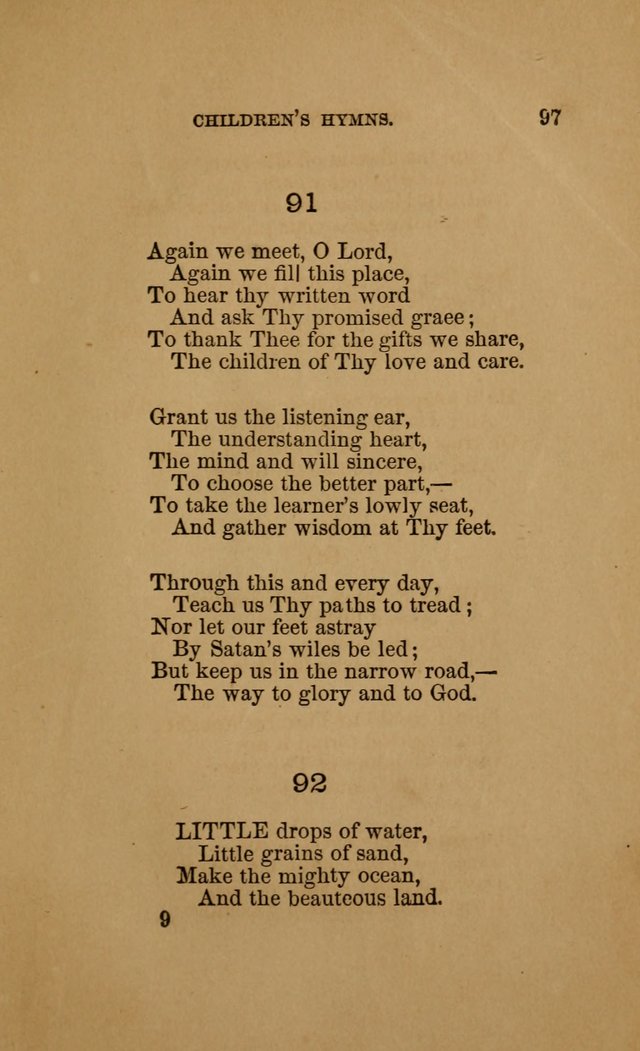 Hymns for First-Day Schools (Rev. and Enl.) page 97