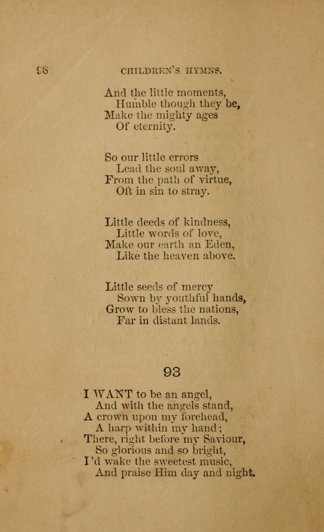 Hymns for First-Day Schools (Rev. and Enl.) page 98
