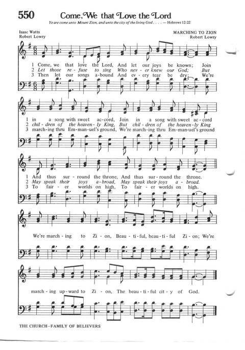 Hymns for the Family of God page 494