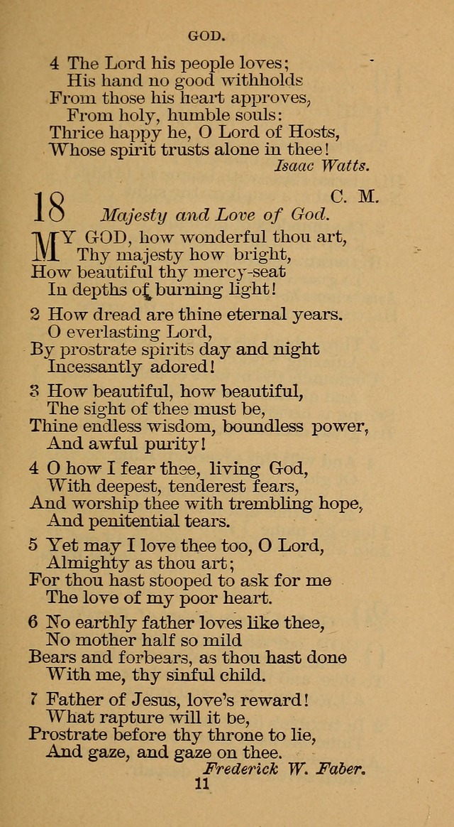 The Hymn Book of the Free Methodist Church page 11