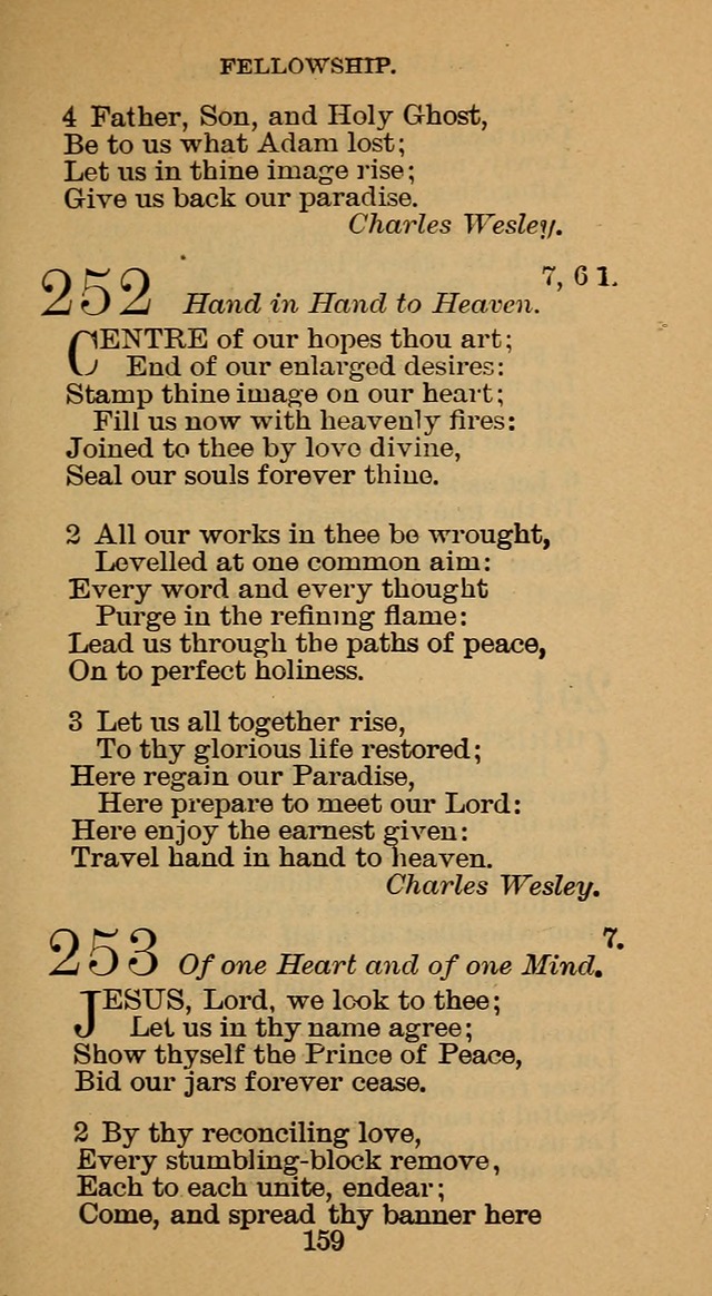 The Hymn Book of the Free Methodist Church page 161