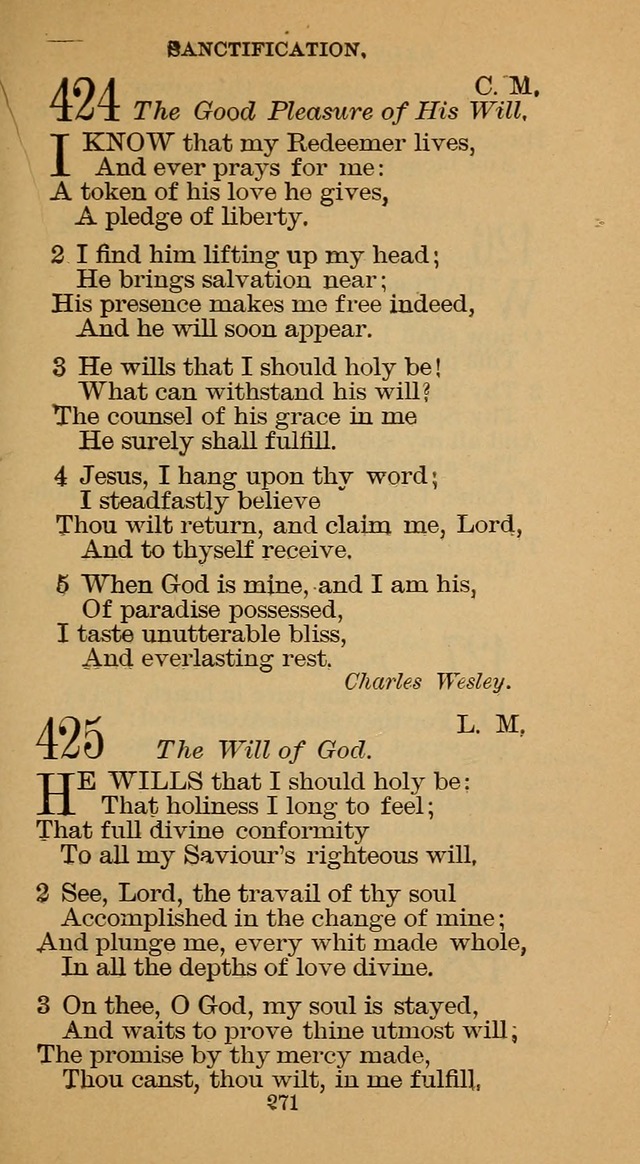The Hymn Book of the Free Methodist Church page 273
