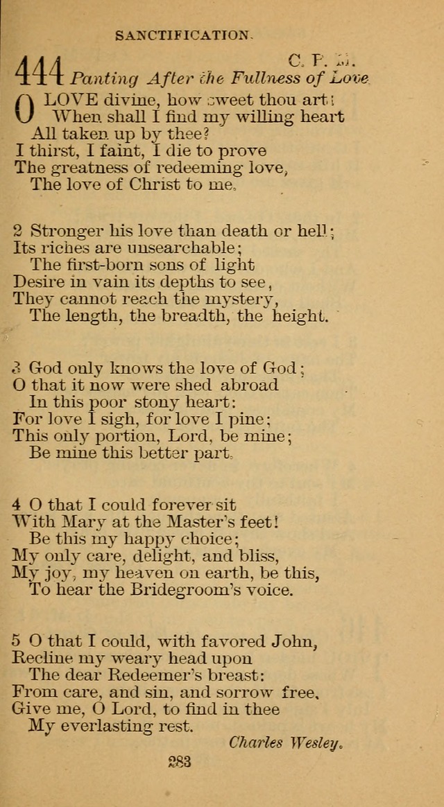 The Hymn Book of the Free Methodist Church page 285