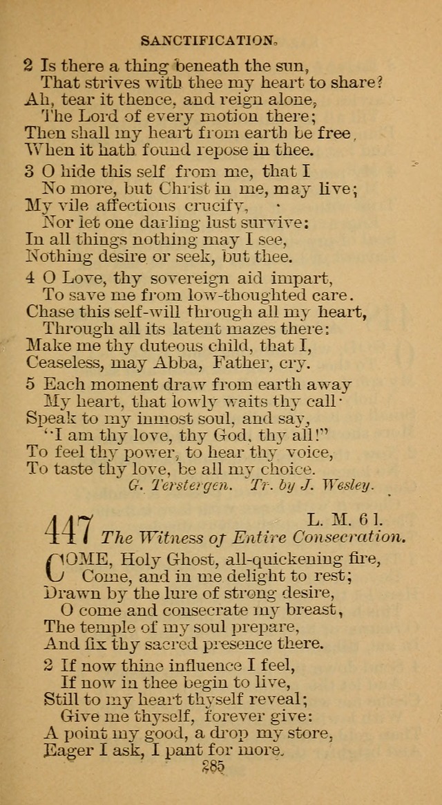 The Hymn Book of the Free Methodist Church page 287