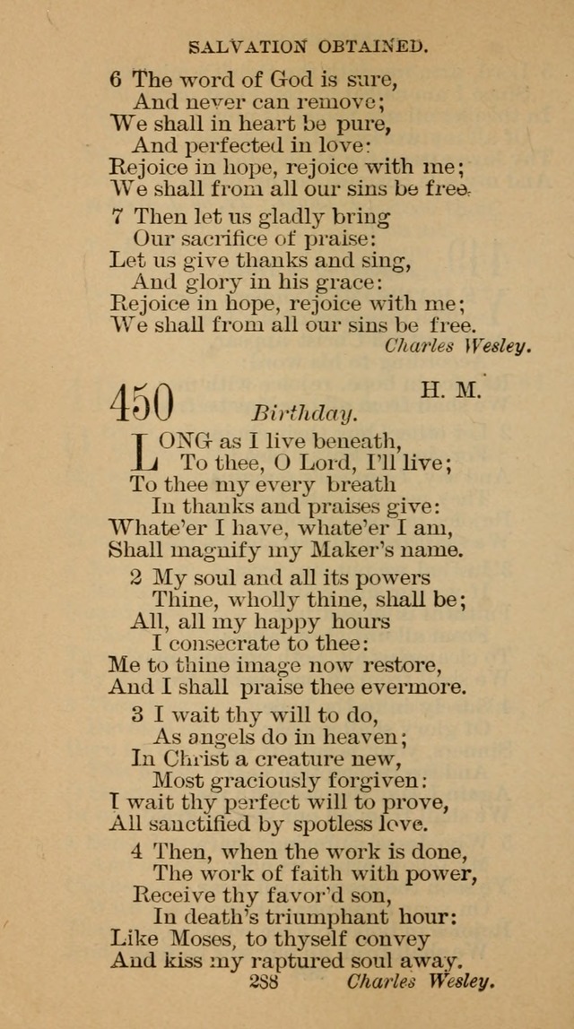 The Hymn Book of the Free Methodist Church page 290