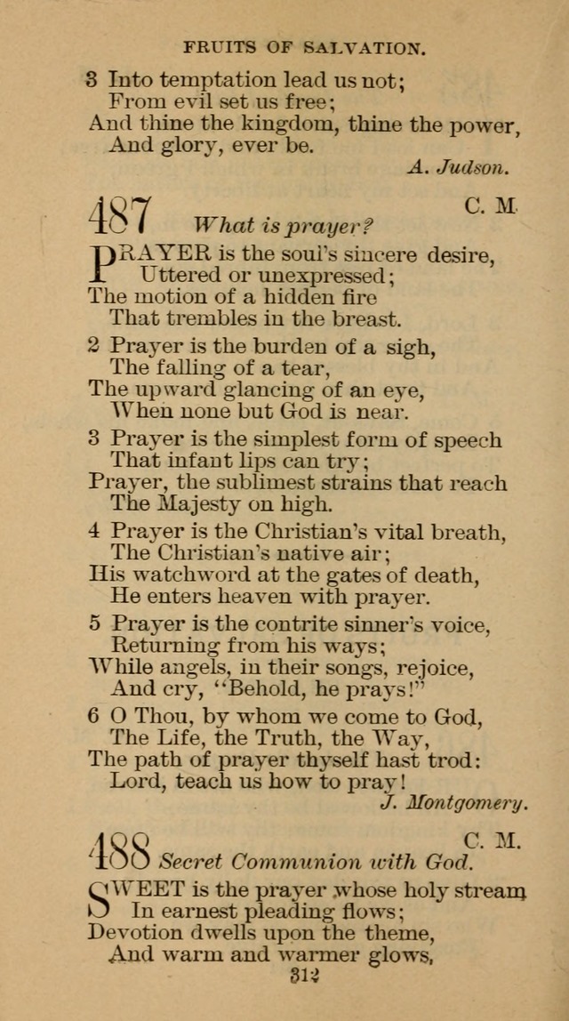 The Hymn Book of the Free Methodist Church page 314