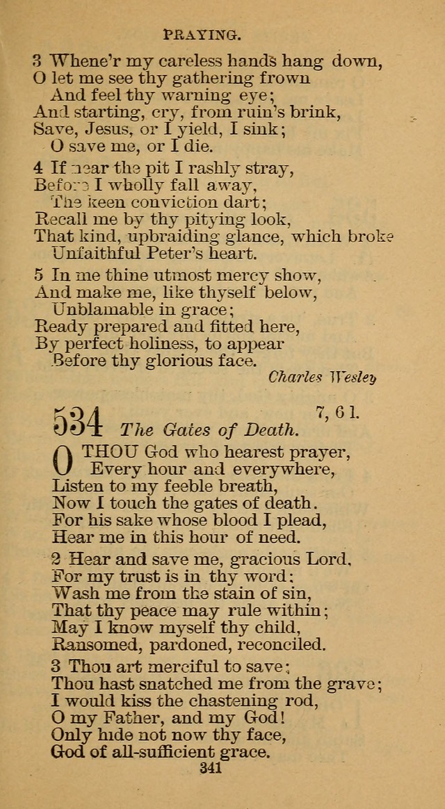 The Hymn Book of the Free Methodist Church page 343