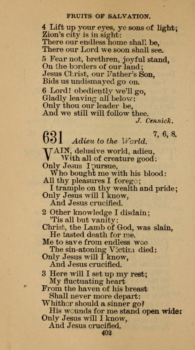 The Hymn Book of the Free Methodist Church page 404