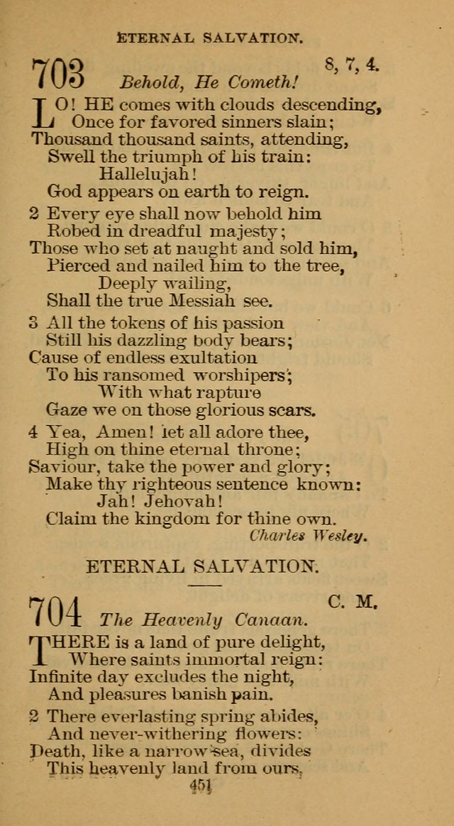 The Hymn Book of the Free Methodist Church page 453
