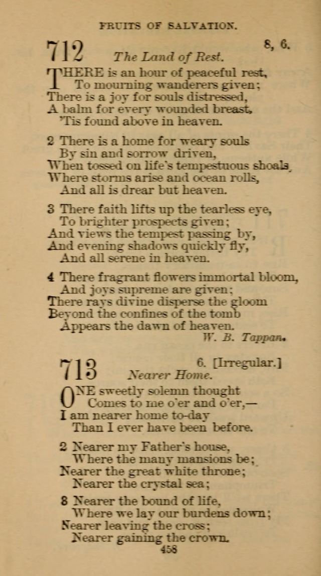 The Hymn Book of the Free Methodist Church page 460