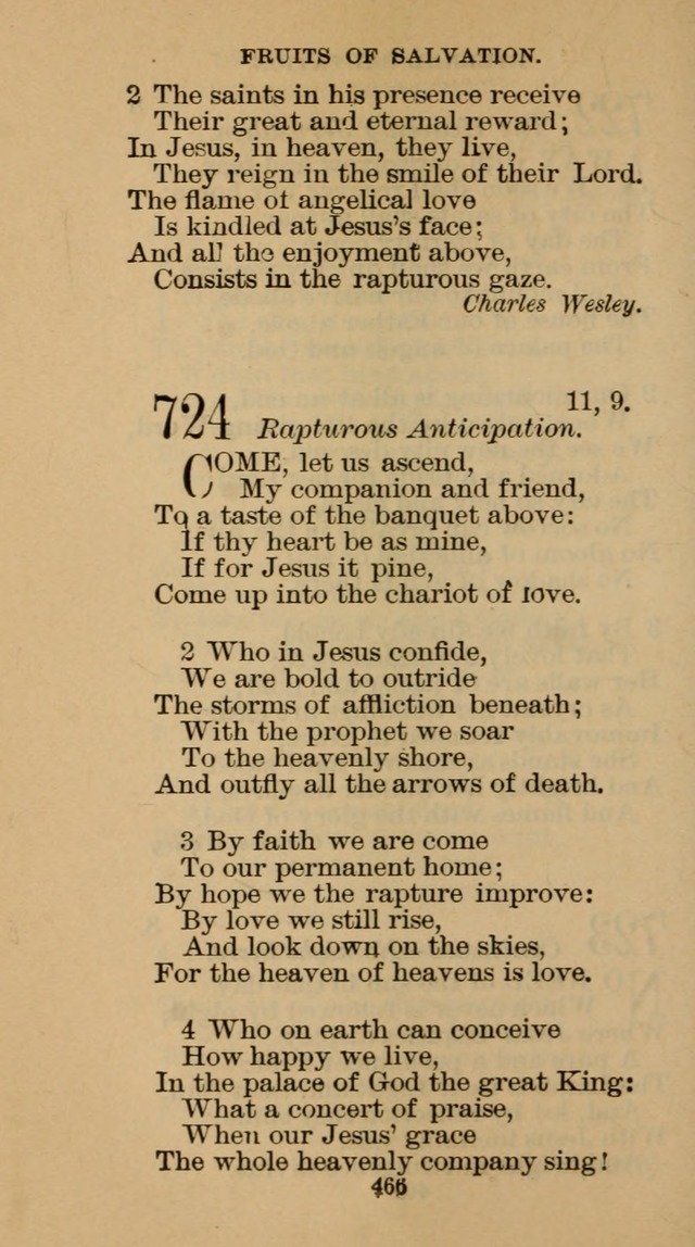 The Hymn Book of the Free Methodist Church page 468