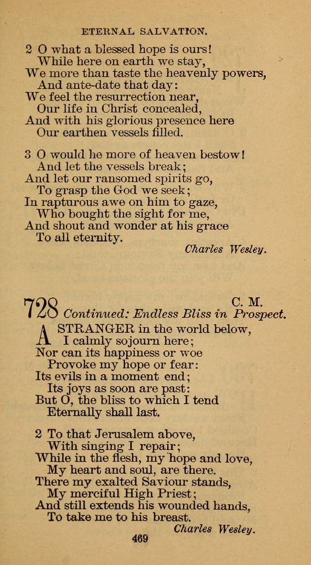 The Hymn Book of the Free Methodist Church page 471