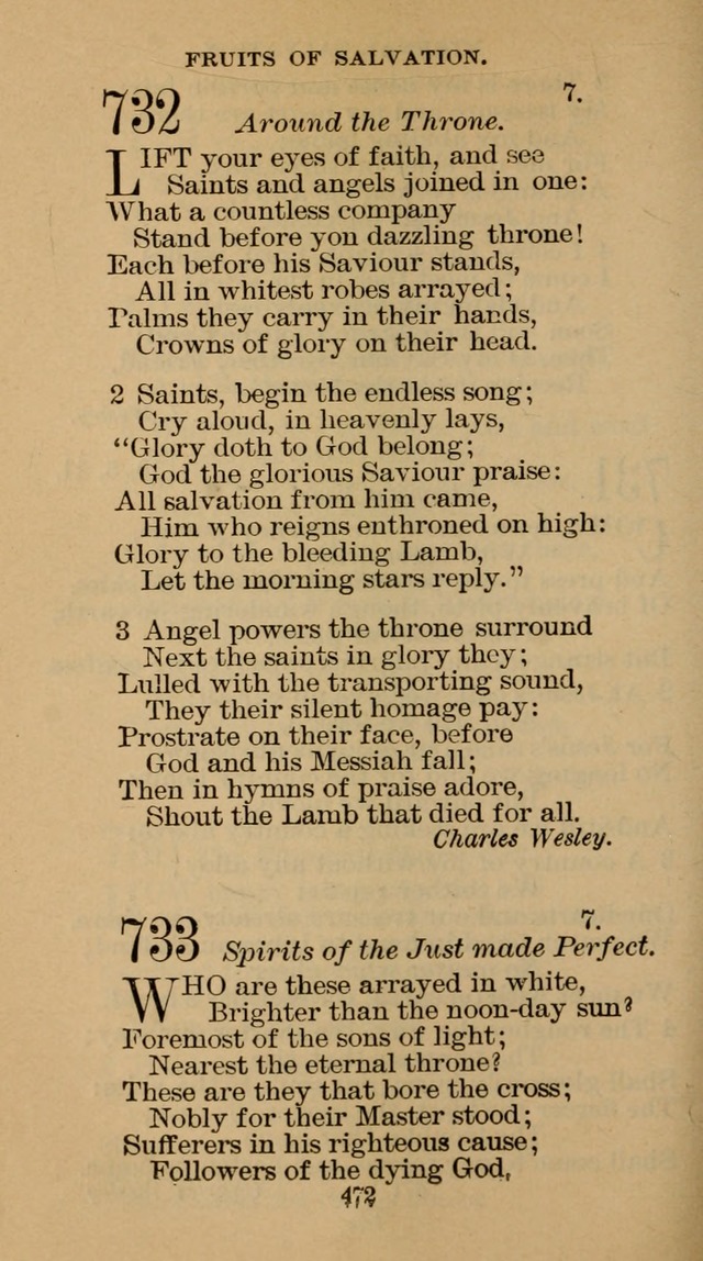 The Hymn Book of the Free Methodist Church page 474
