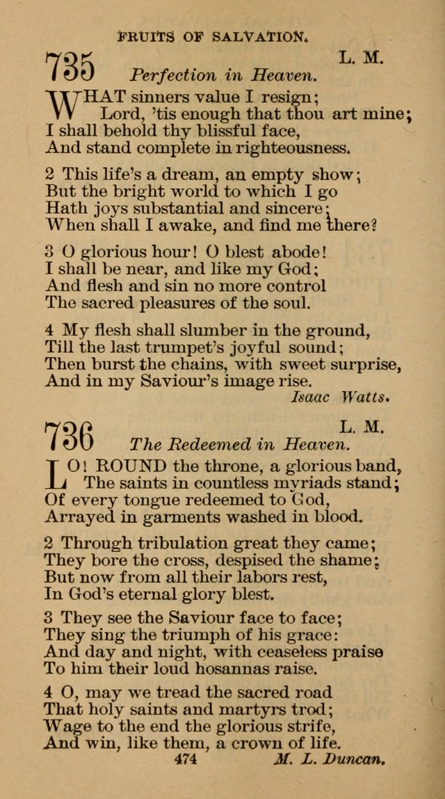 The Hymn Book of the Free Methodist Church page 476