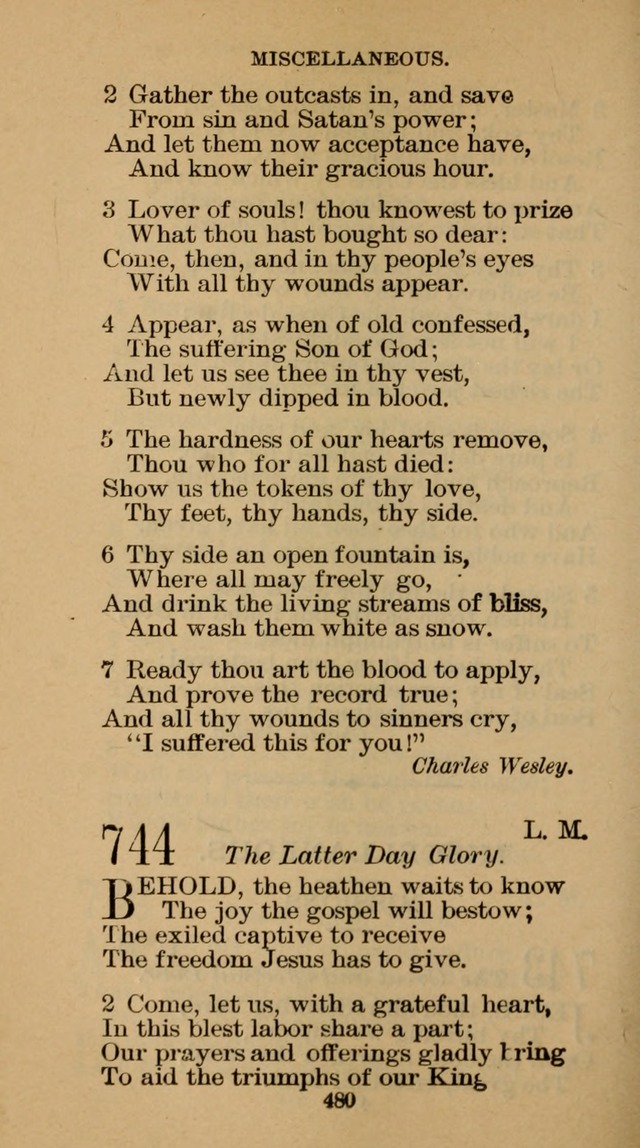 The Hymn Book of the Free Methodist Church page 482
