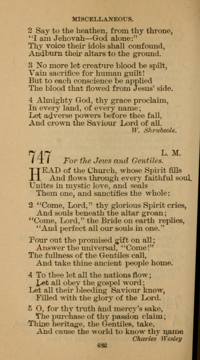 The Hymn Book of the Free Methodist Church page 484
