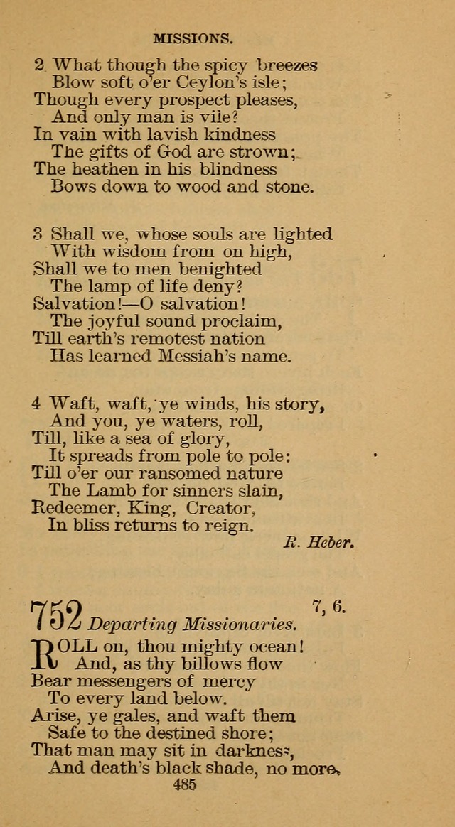 The Hymn Book of the Free Methodist Church page 487