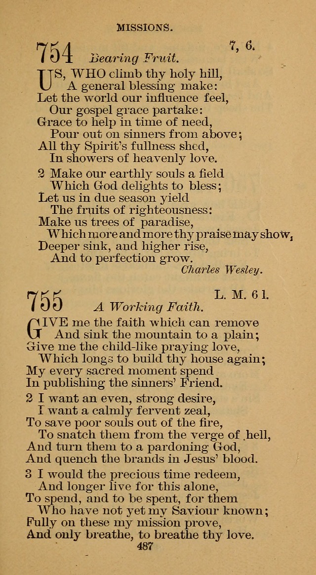 The Hymn Book of the Free Methodist Church page 489