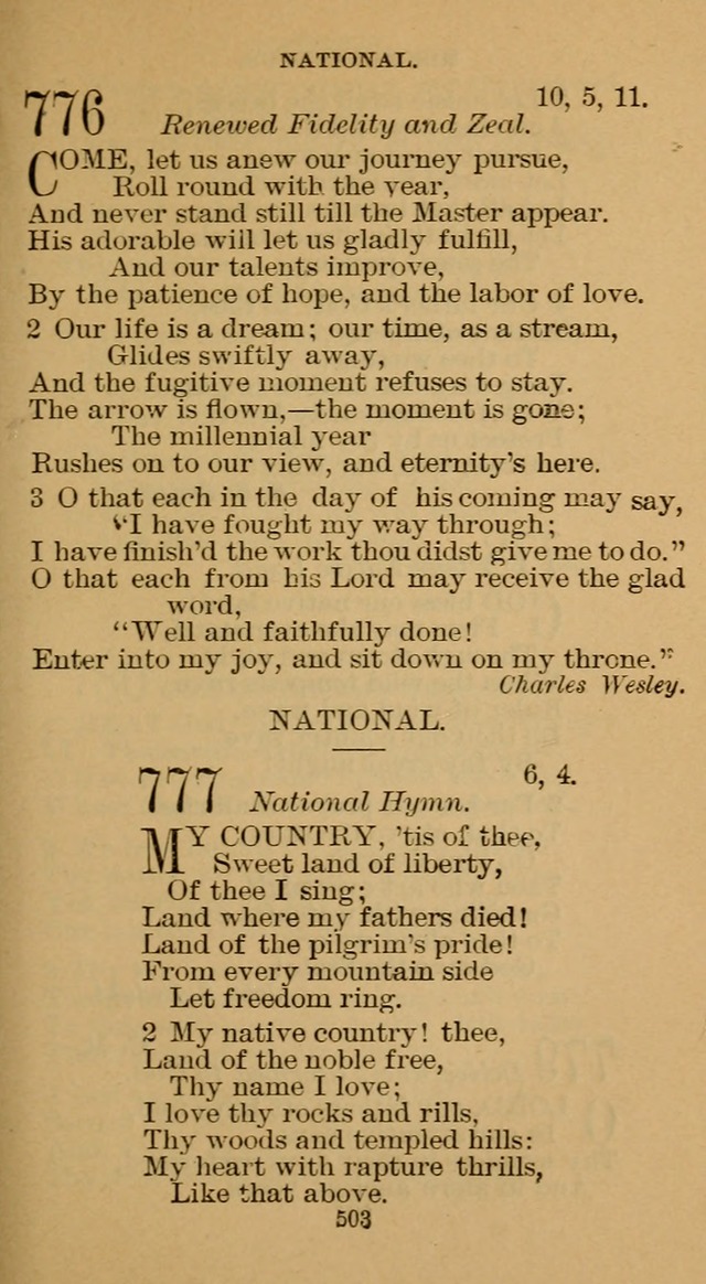 The Hymn Book of the Free Methodist Church page 505