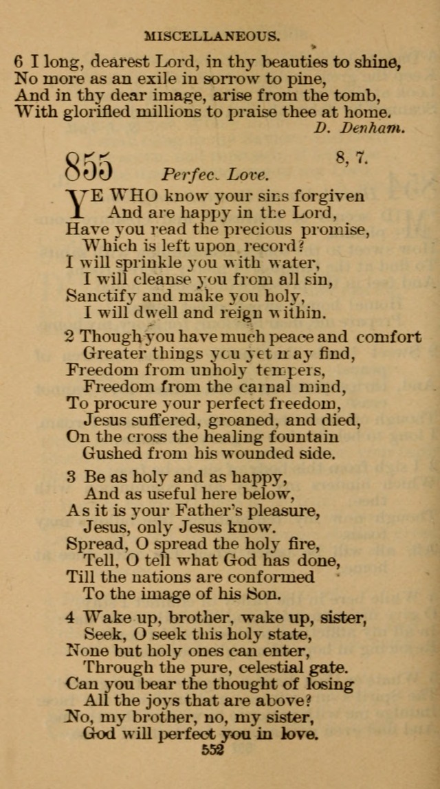 The Hymn Book of the Free Methodist Church page 554