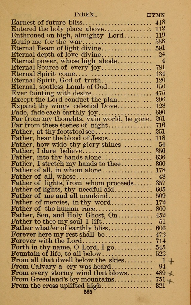 The Hymn Book of the Free Methodist Church page 567